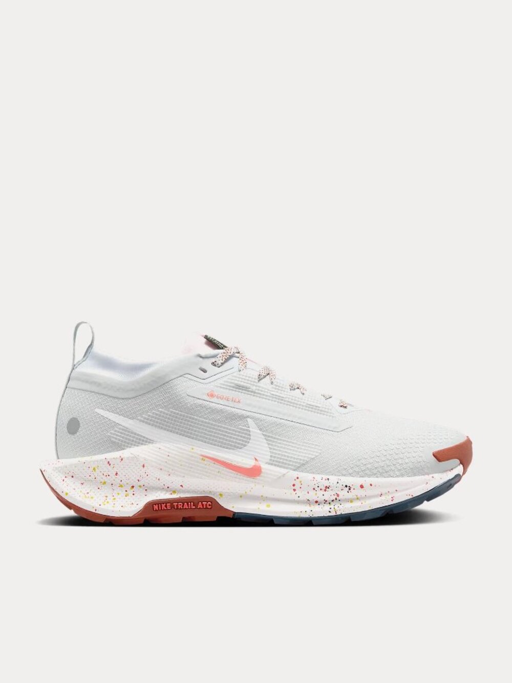 Nike Pegasus Trail 5 GORE-TEX Women's 10.5 Light Gray w/ orange